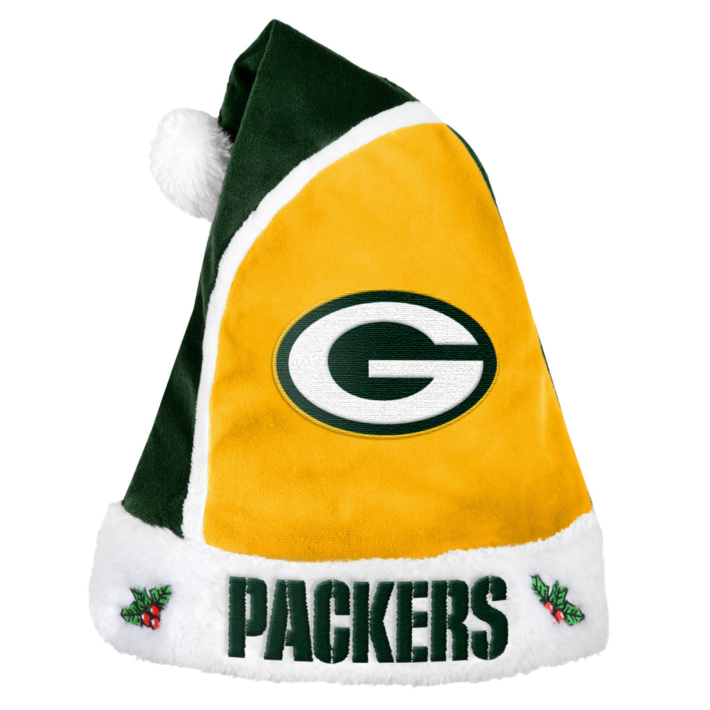 Green Bay Packers Multi Color Santa Hat