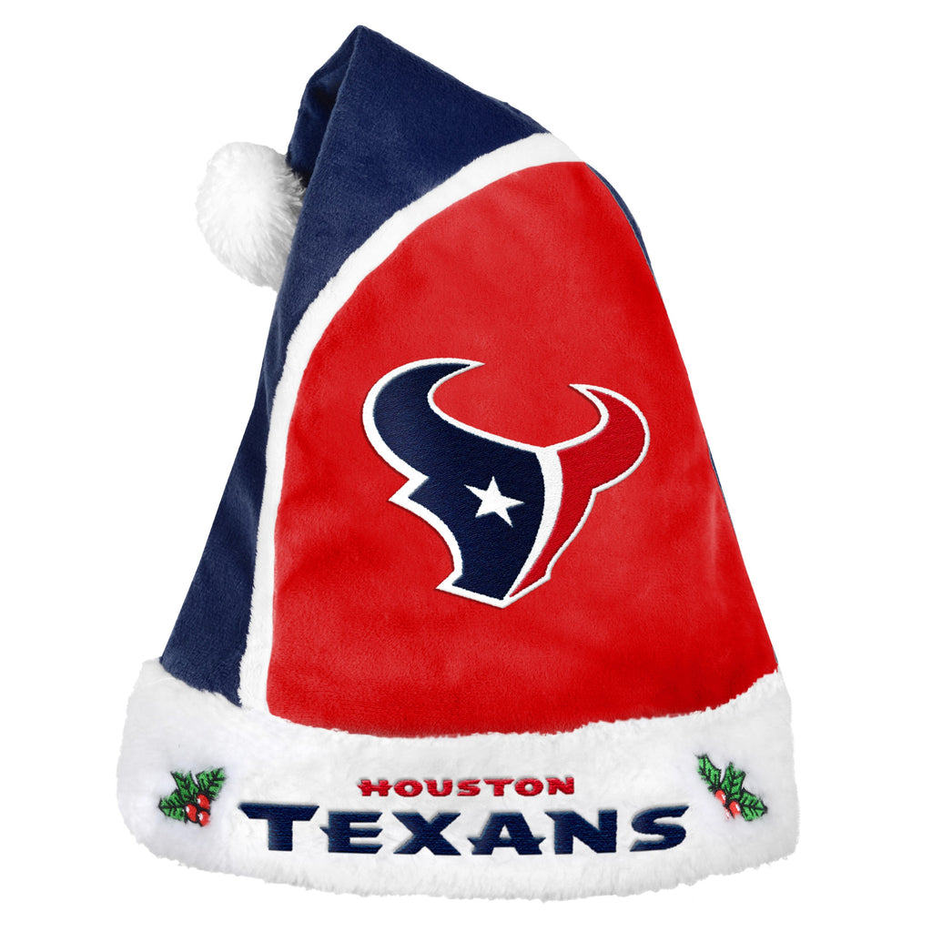 Houston Texans Multi Color Santa Hat