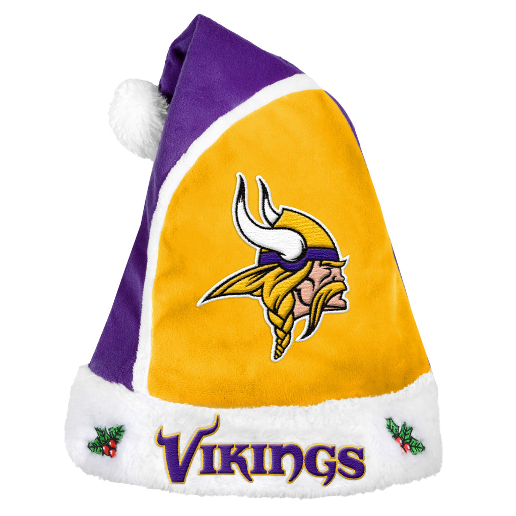 Minnesota Vikings Multi Color Santa Hat