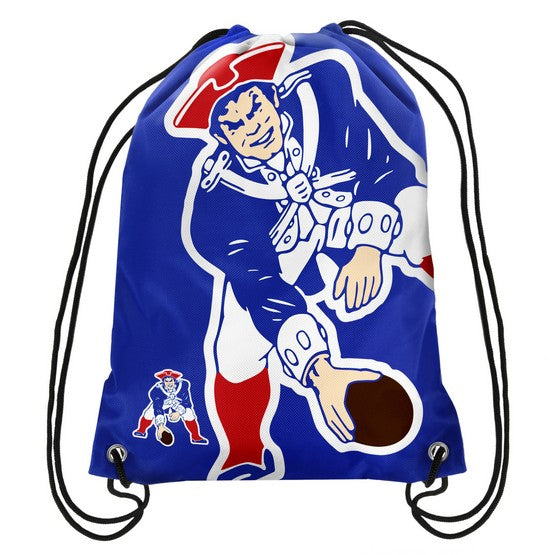 New England Patriots Retro Big Logo Drawstring Bag
