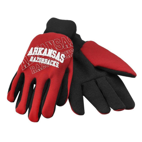 Arkansas Razorbacks Raised Logo Gloves