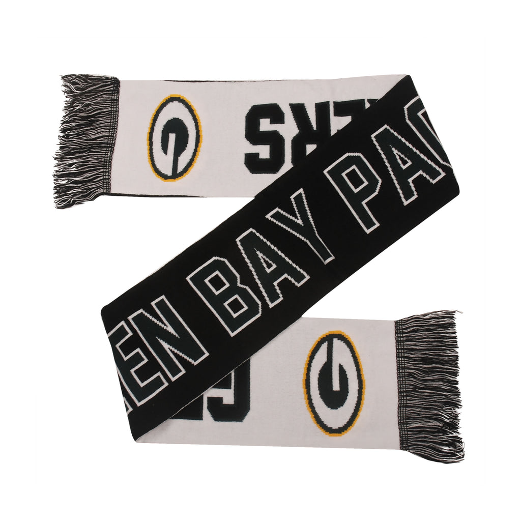 Green Bay Packers Reversible Wordmark Scarf
