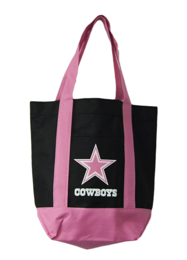 Dallas Cowboys Small Pink & Black Tote