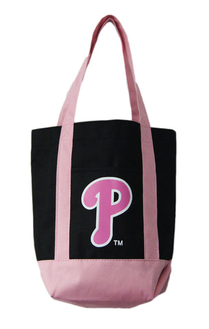 Philadelphia Phillies Small Pink & Black Tote