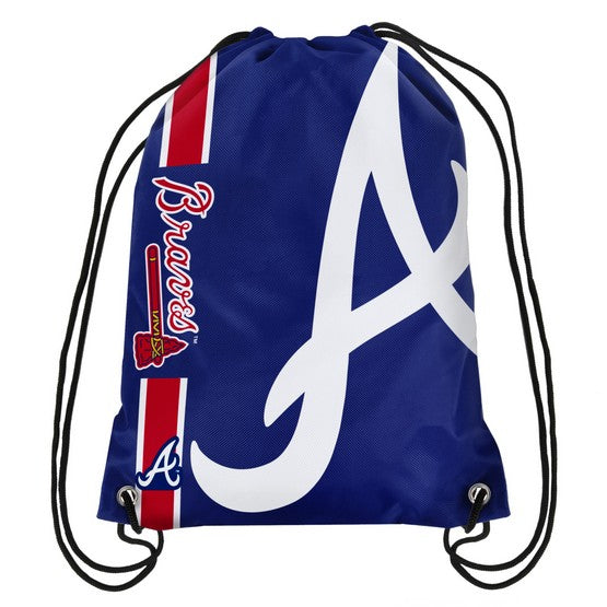 Atlanta Braves Side Stripe Drawstring Backpack