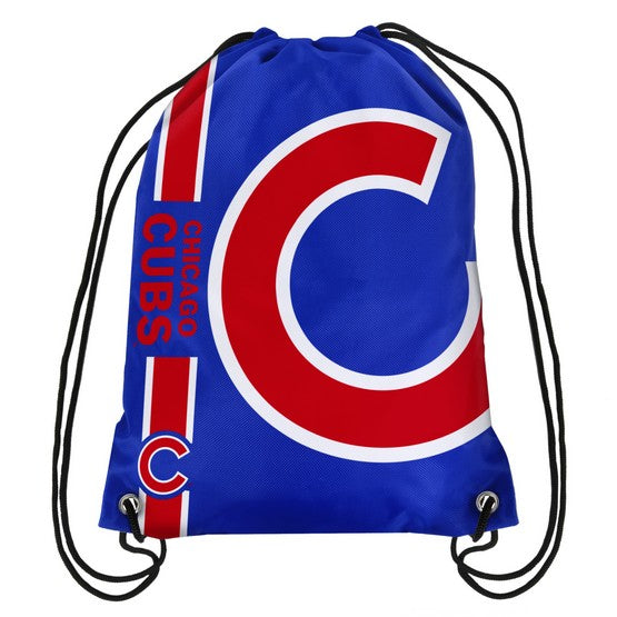 Chicago Cubs Side Stripe Drawstring Backpack