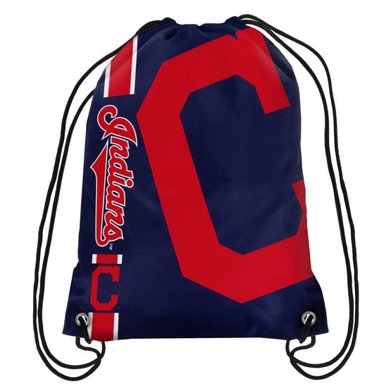 Cleveland Indians Side Stripe Drawstring Backpack