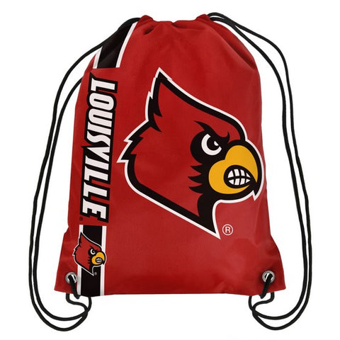 Louisville Cardinals Side Stripe Drawstring Backpack