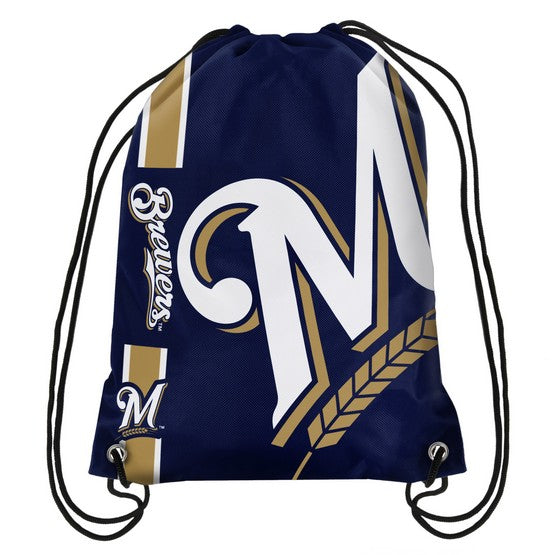 Milwaukee Brewers Side Stripe Drawstring Backpack