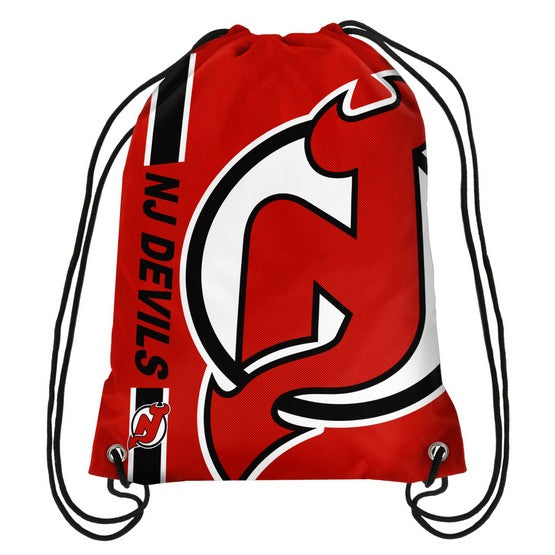 New Jersey Devils Side Stripe Drawstring Backpack