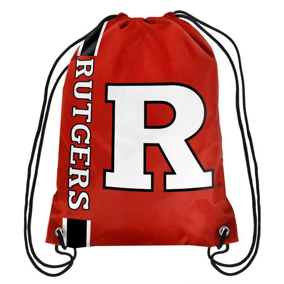 Rutgers Scarlet Knights Side Stripe Drawstring Backpack