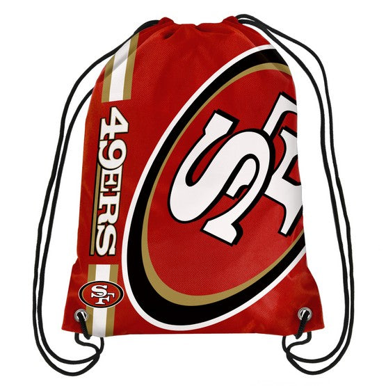 San Francisco 49ers Side Stripe Drawstring Backpack