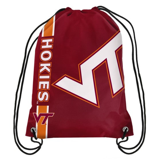Virginia Tech Hokies Side Stripe Drawstring Backpack
