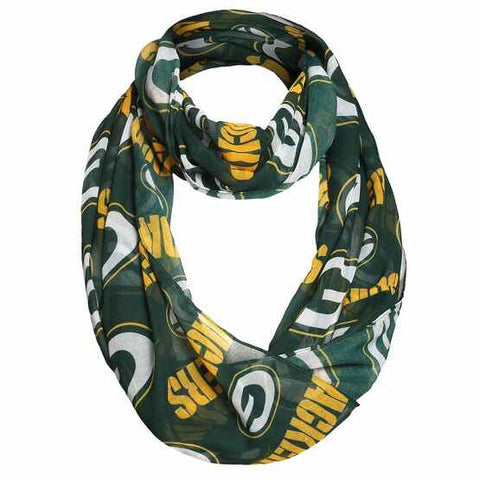 Green Bay Packers Team Logo Infinity Scarf