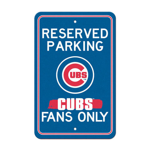 Chicago Cubs Reserved Parking Sign
