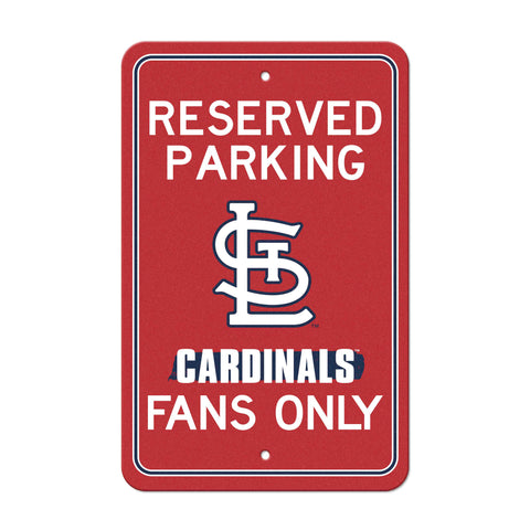 St. Louis Cardinals Reserved Parking Sign
