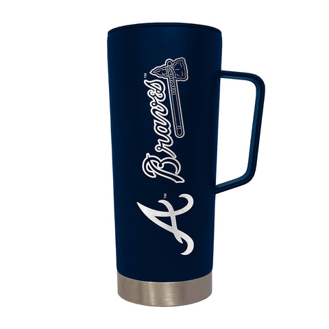 Atlanta Braves 18oz. Roadie Tumbler with Handle - Navy