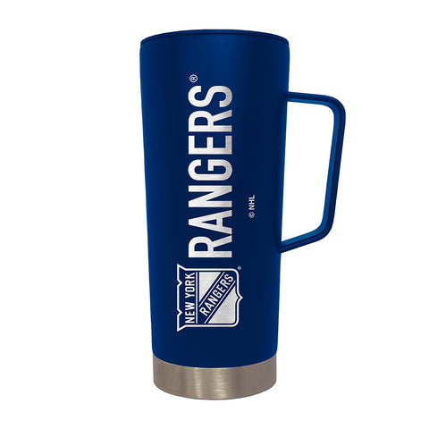New York Rangers 18oz. Roadie Tumbler with Handle - Blue