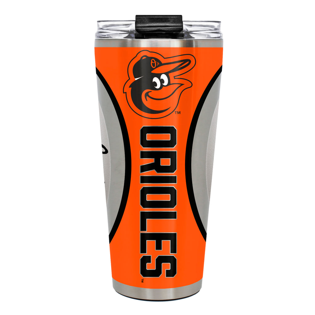 Baltimore Orioles 32oz Big Slim Tumbler - Gameball Design