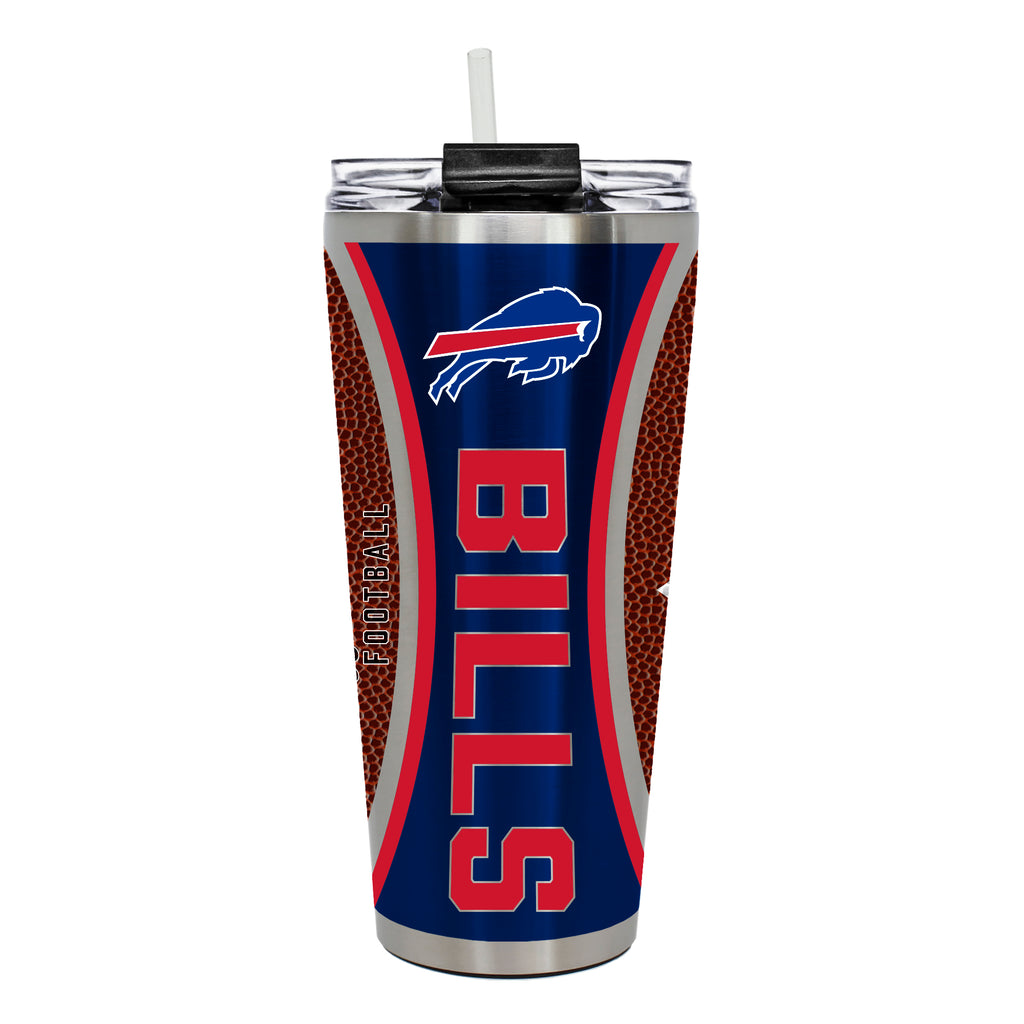 Buffalo Bills 32oz Big Slim Tumbler - Gameball Design