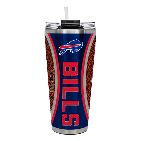 Buffalo Bills 32oz Big Slim Tumbler - Gameball Design