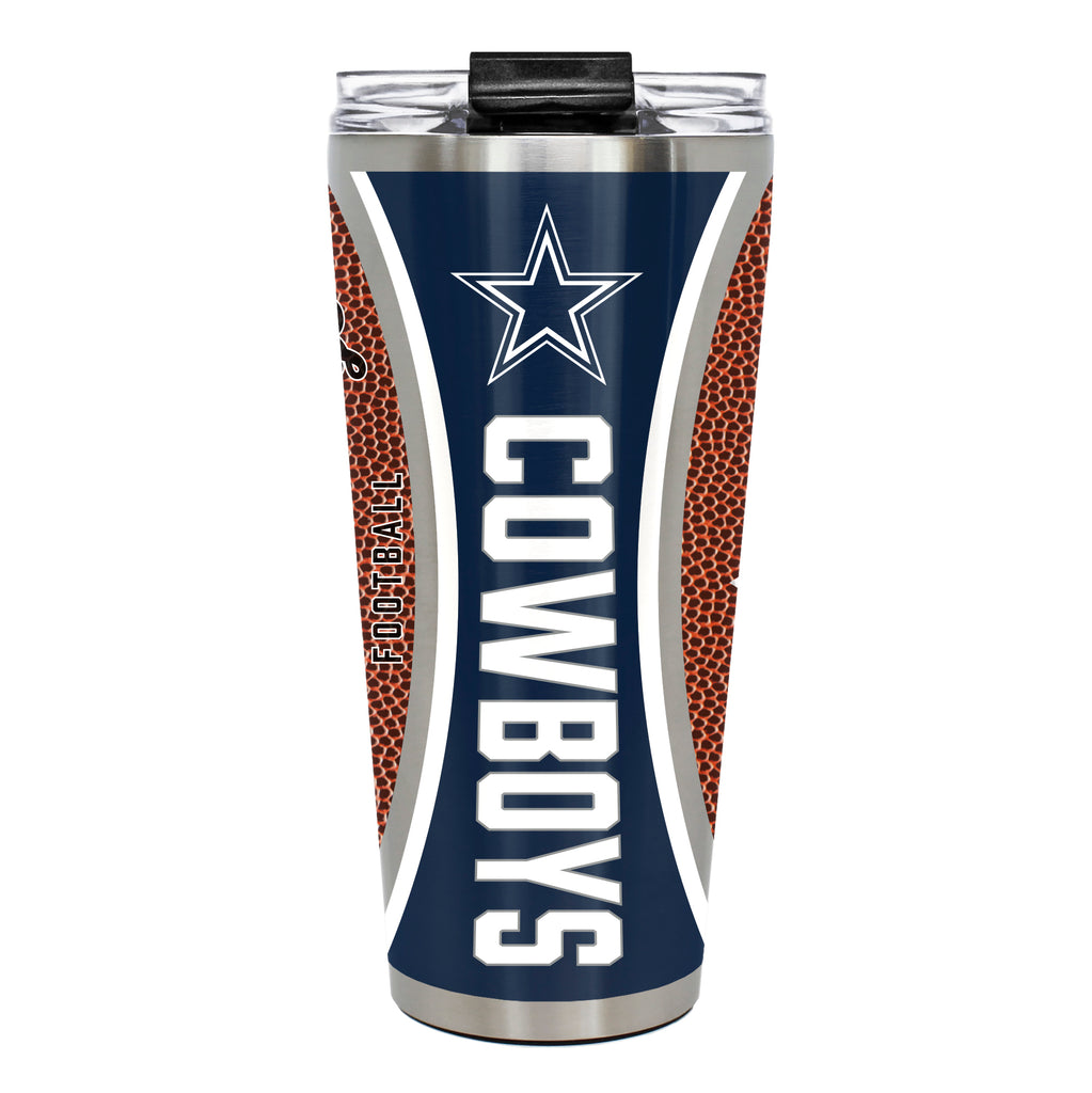 Dallas Cowboys 32oz Big Slim Tumbler - Gameball Design