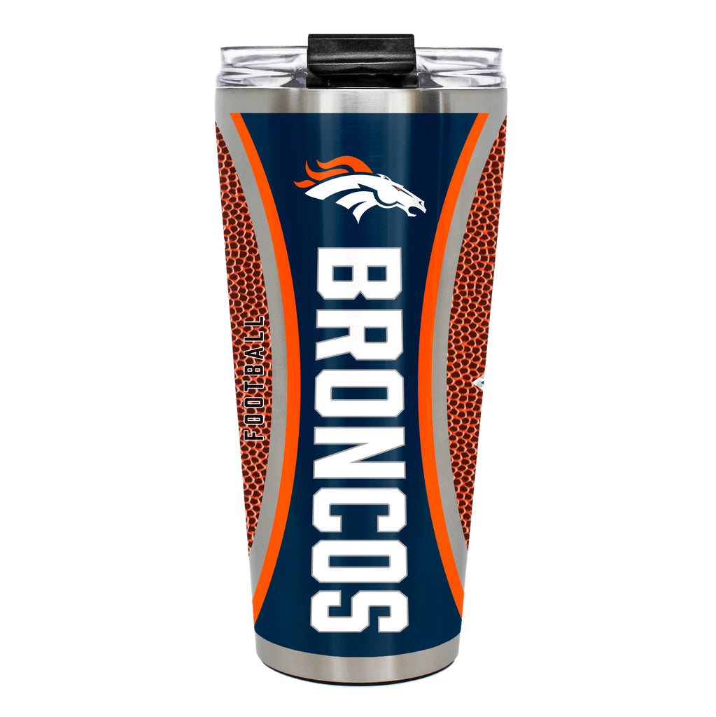 Denver Broncos 32oz Big Slim Tumbler - Gameball Design