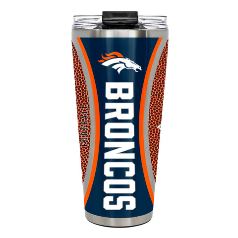 Denver Broncos 32oz Big Slim Tumbler - Gameball Design