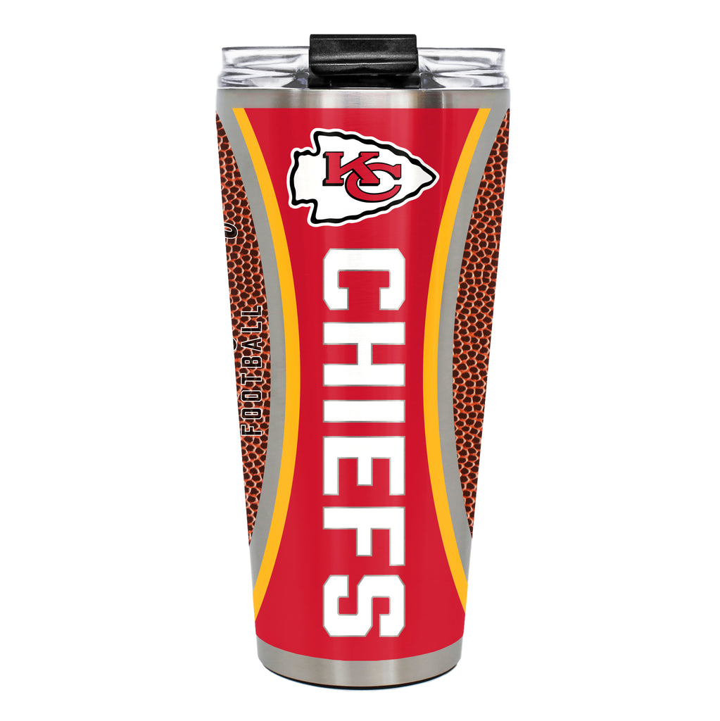 Kansas City Chiefs 32oz Big Slim Tumbler - Gameball Design