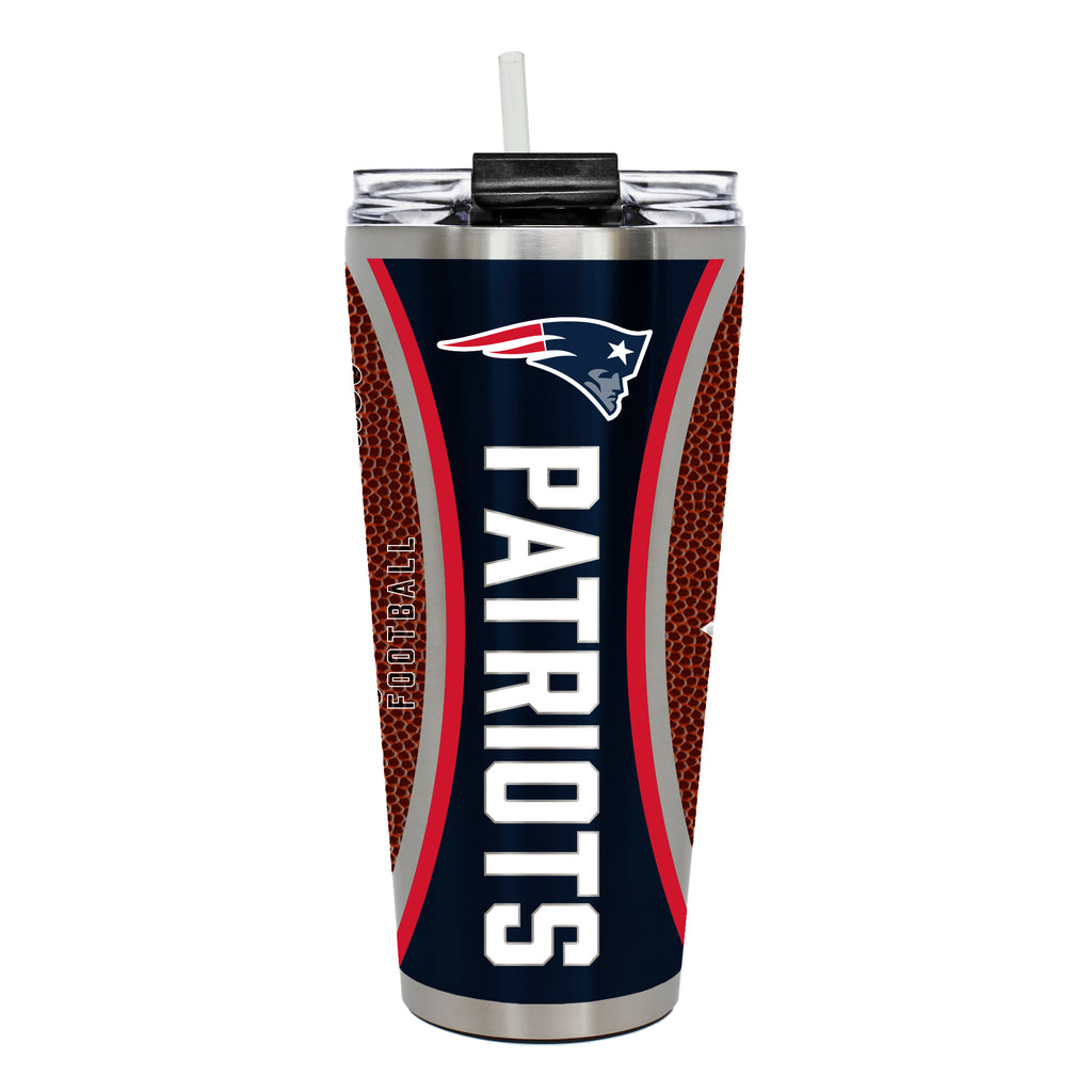 New England Patriots 32oz Big Slim Tumbler - Gameball Design