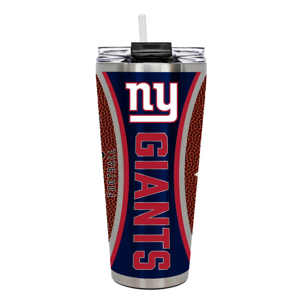 New York Giants 32oz Big Slim Tumbler - Gameball Design