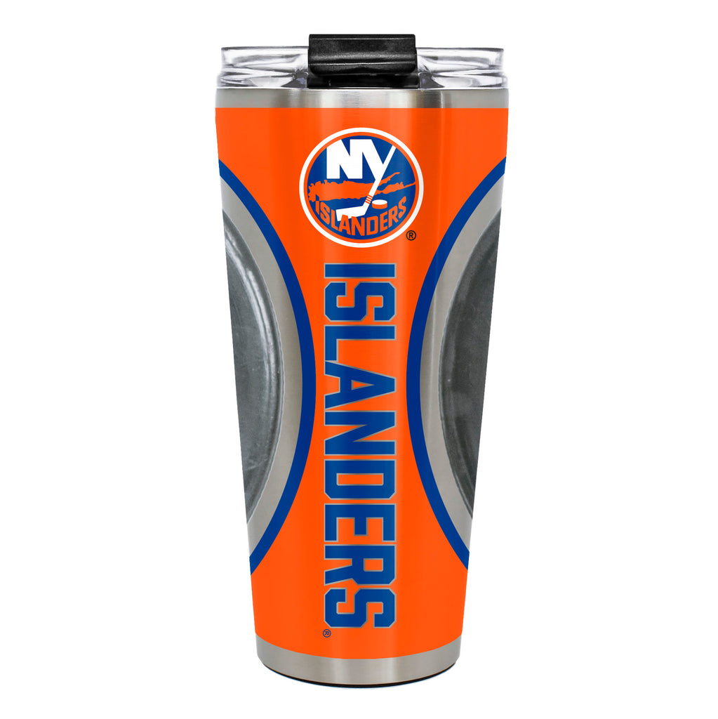 New York Islanders 32oz Big Slim Tumbler - Gameball Design
