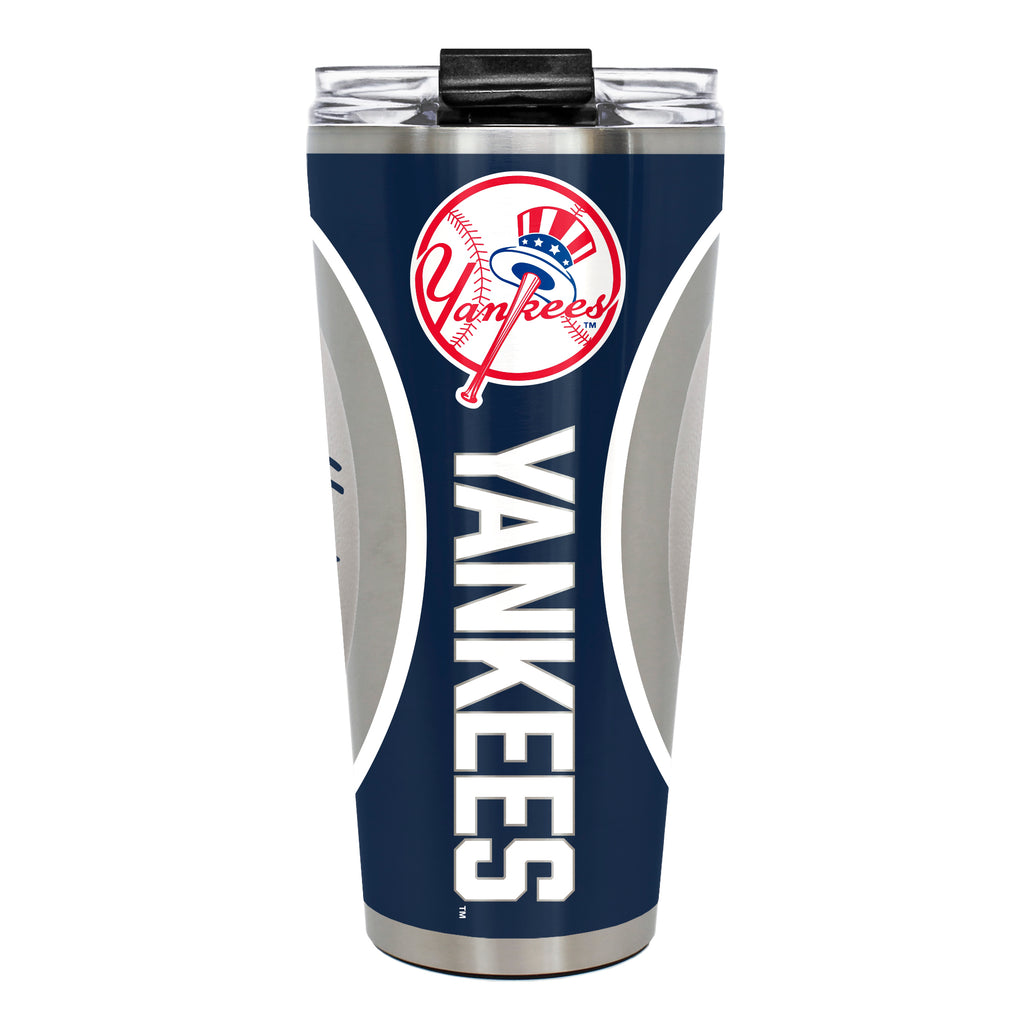 New York Yankees 32oz Big Slim Tumbler - Gameball Design