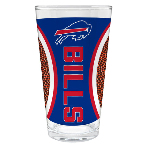 Buffalo Bills 16oz Pint Glass - Gameball Design