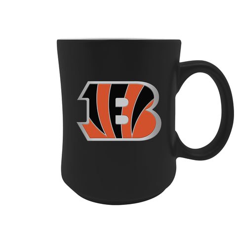 Cincinnati Bengals 16oz Travel Tumbler Mug w/ Metal Emblem