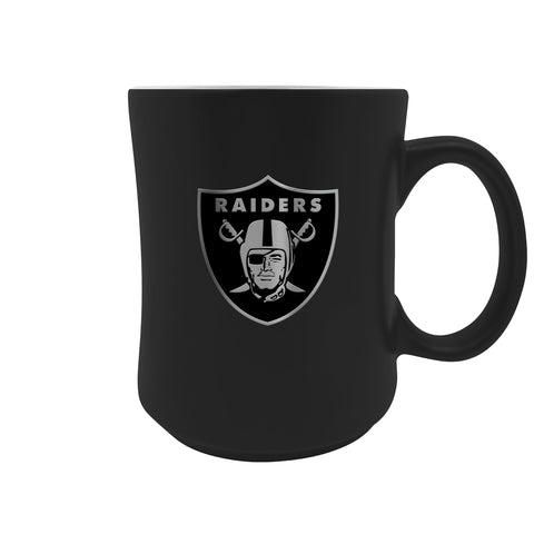 Las Vegas Raiders 19oz. Starter Mug - Metal Emblem Logo