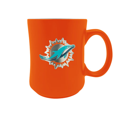 Miami Dolphins 19oz. Starter Mug - Metal Emblem Logo