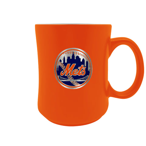New York Mets 19oz. Starter Mug - Metal Emblem Logo