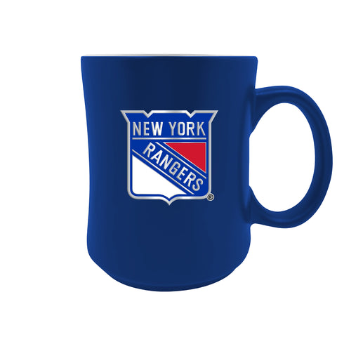 New York Rangers 19oz. Starter Mug - Metal Emblem Logo