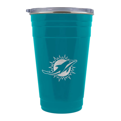 Miami Dolphins 22oz. Stainless Steel "Solo" Tailgater Cup