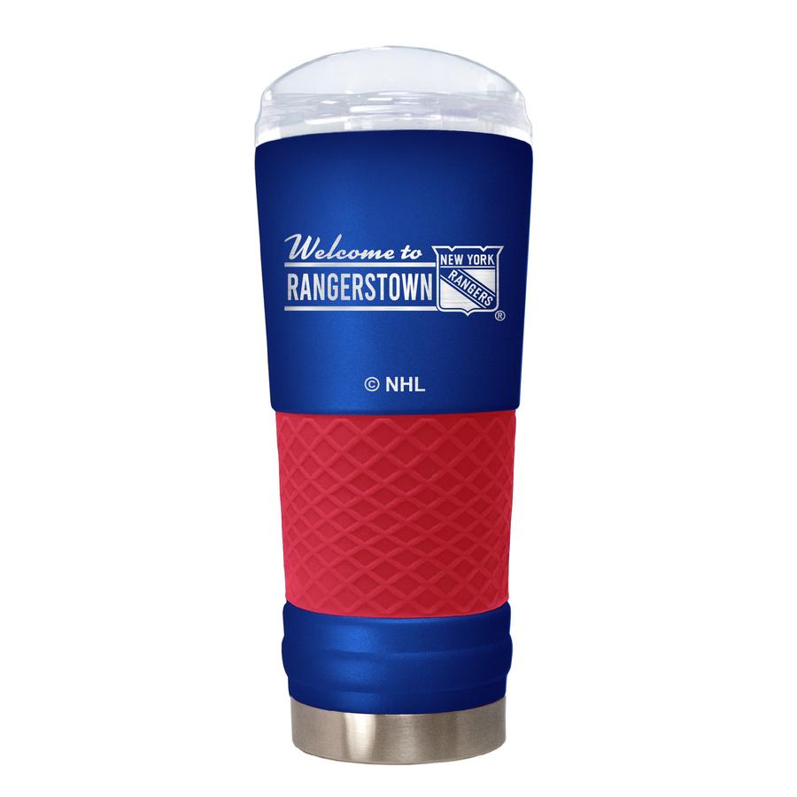 New York Rangers "The Draft" 24oz. Stainless Steel Travel Tumbler - Rally Cry