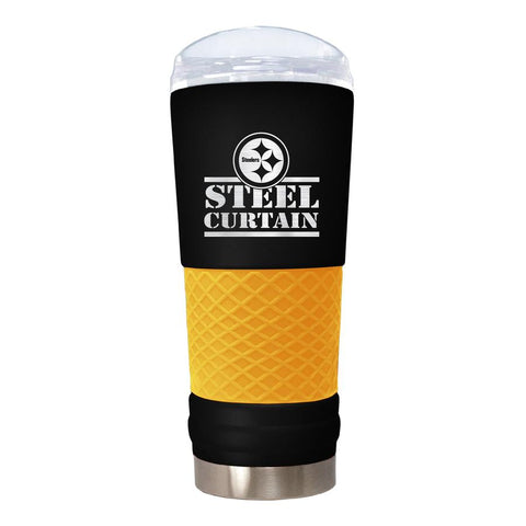 Pittsburgh Steelers "The Draft" 24oz. Stainless Steel Travel Tumbler - Rally Cry