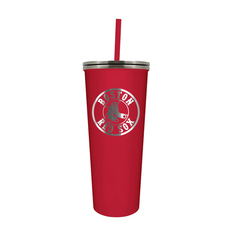 Boston Red Sox 24oz. Skinny Tumbler with Straw