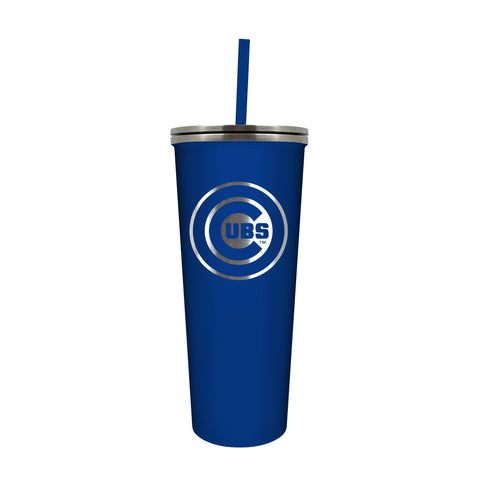 Chicago Cubs 24oz. Skinny Tumbler with Straw