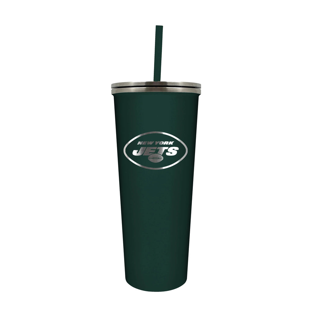 New York Jets 24oz. Skinny Tumbler with Straw