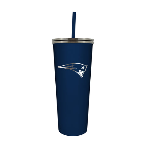 New England Patriots 24oz. Skinny Tumbler with Straw