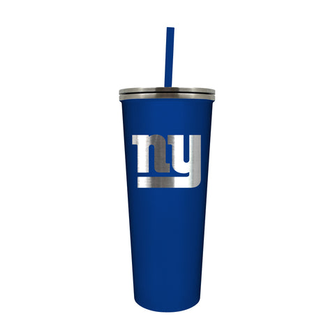 New York Giants 24oz. Skinny Tumbler with Straw