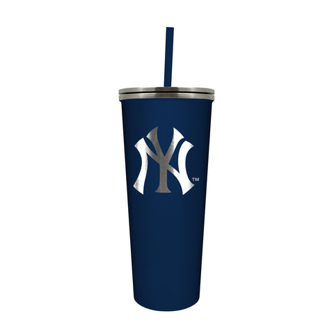 New York Yankees 24oz. Skinny Tumbler with Straw