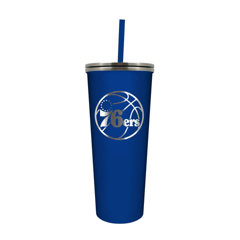 Philadelphia 76ers 24oz. Skinny Tumbler with Straw