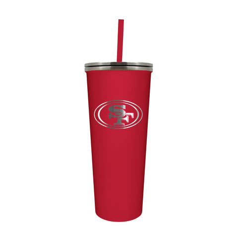 San Francisco 49ers 24oz. Skinny Tumbler with Straw